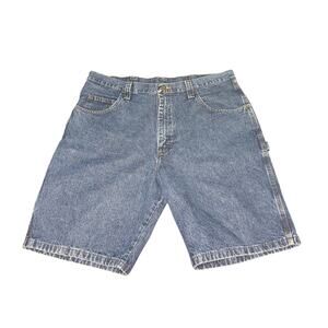 Wrangler Authentic Issue Denim Carpenter Shorts Mens 38 Reg Medium Wash Jorts